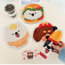 鼠标垫卡通可爱办公游戏异形鼠标垫桌垫橡胶防滑垫冰淇淋西高地