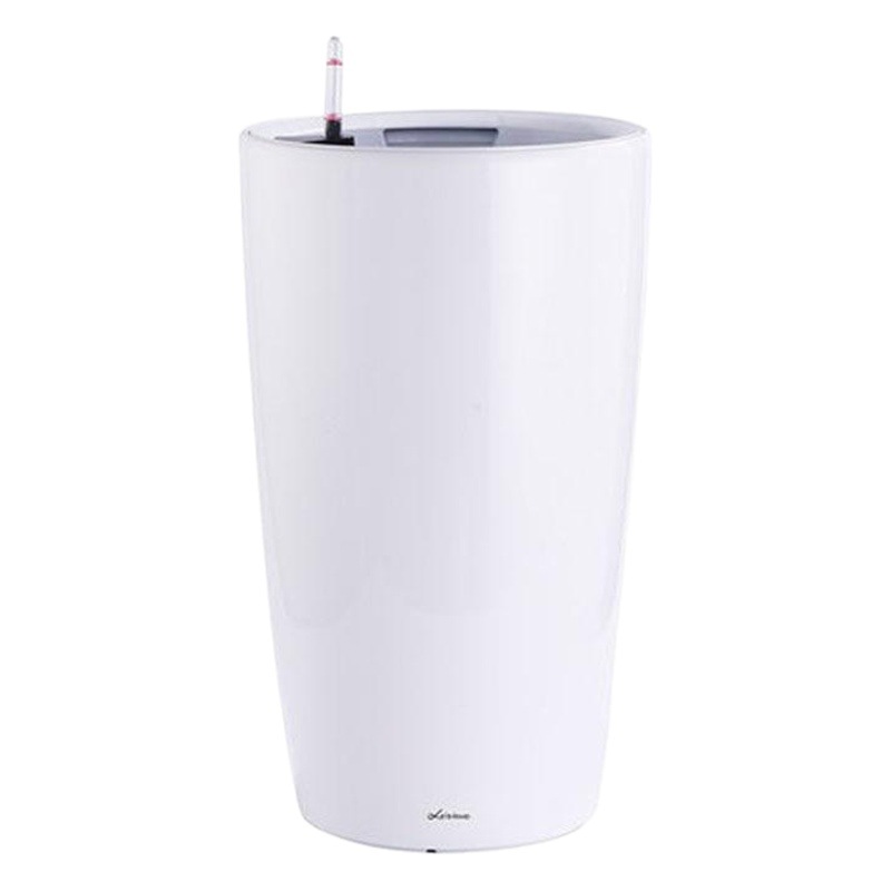 Laizhixiu auto-absorbente maceta redonda grande alta-top resina sala de estar piso perezoso auto-absorbente maceta venta al por mayor