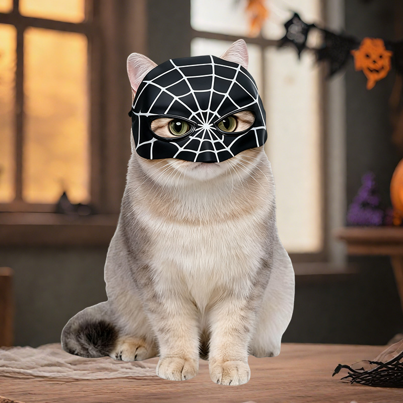 Halloween gatos COSPLA murciélagos gatos payaso vengador máscaras gatos máscaras fiesta de baile suministros de mascotas