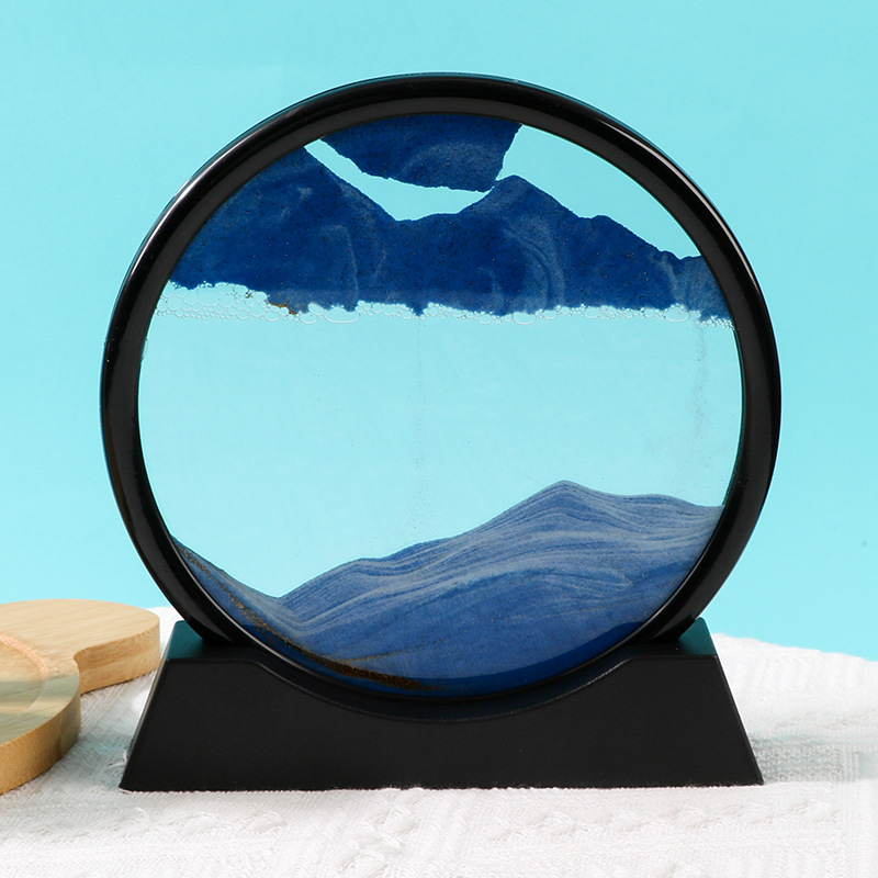 12inch 블랙 프레임 블루 글리터