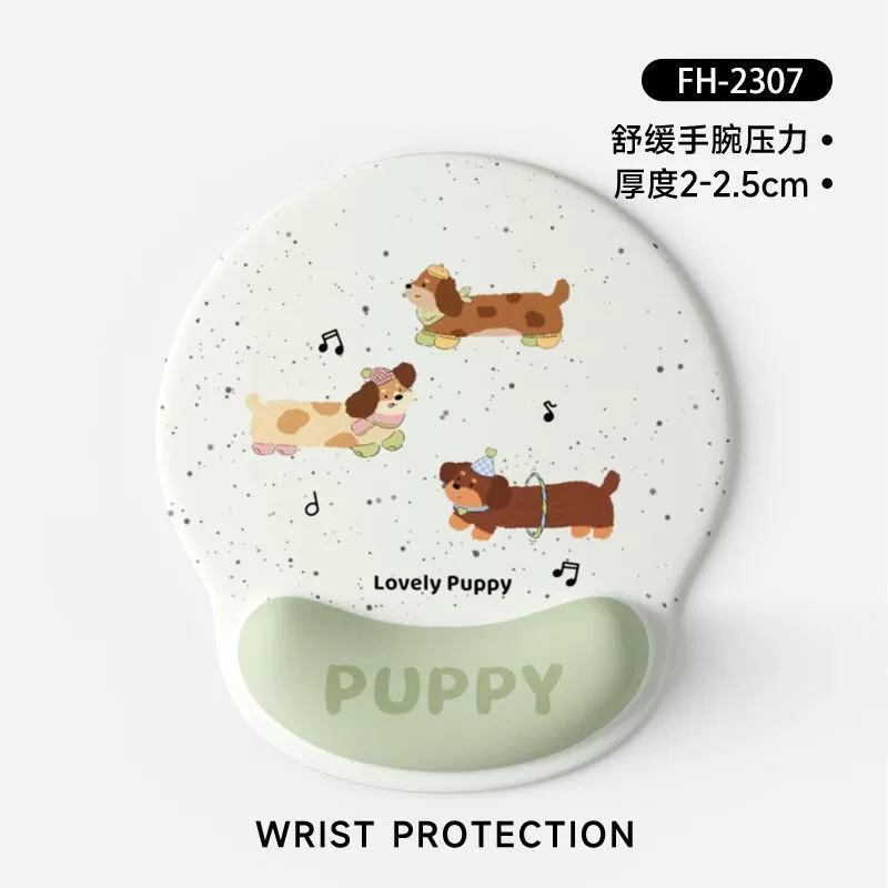 Cartoon wristband, mouse, laptop, keyboard