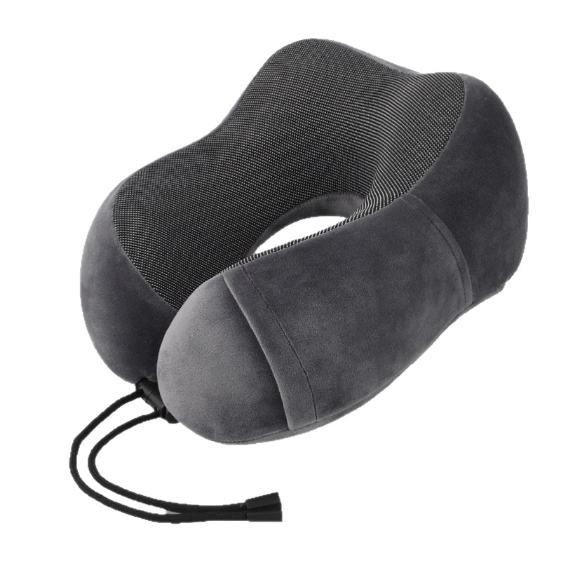 Algodón de memoria doble pico desmontable almohada en forma de U exportación almohada de cuello de comercio exterior almohada en forma de U para estudiantes adultos almohada de siesta