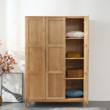 舜伊实木三门衣柜现代简约卧室大容量衣橱北欧主卧家具大储物柜