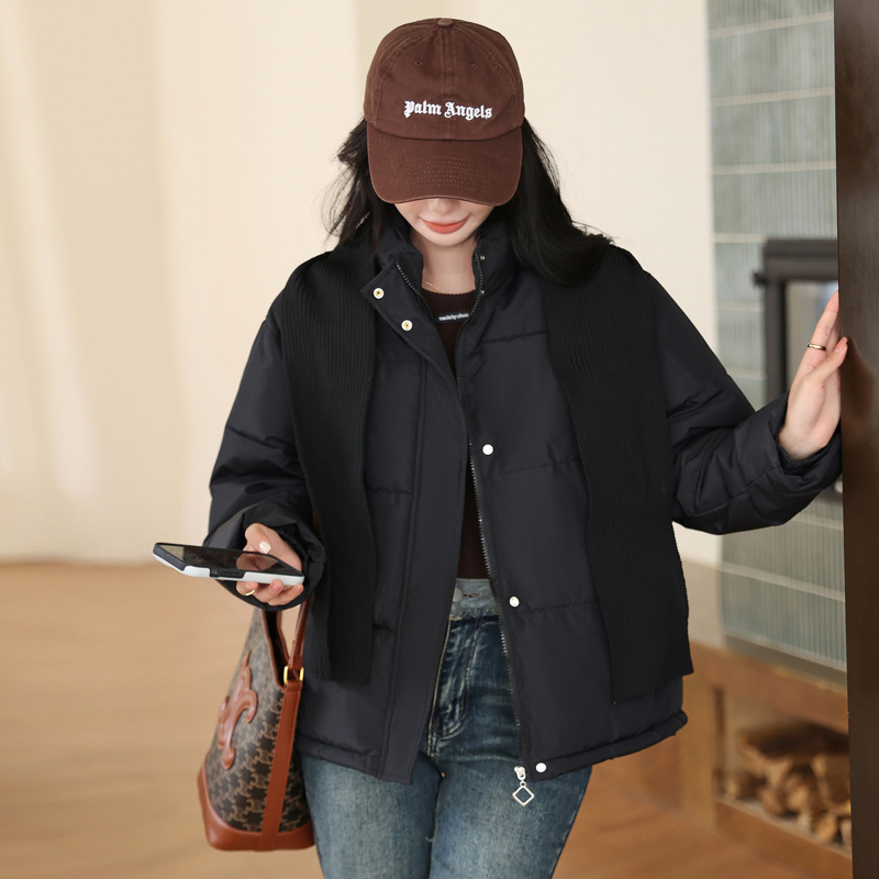 2023 ropa de algodón de pluma corta ropa de algodón de mujer nuevo otoño invierno grueso ropa de pan suelta chaqueta de algodón casual abrigo