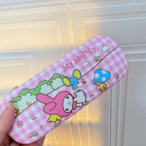 Kurumi Melody Cinnamon Dog Glasses Box Pacha Dog Cartoon Cute Student Frame Myopia Storage Box New Style
