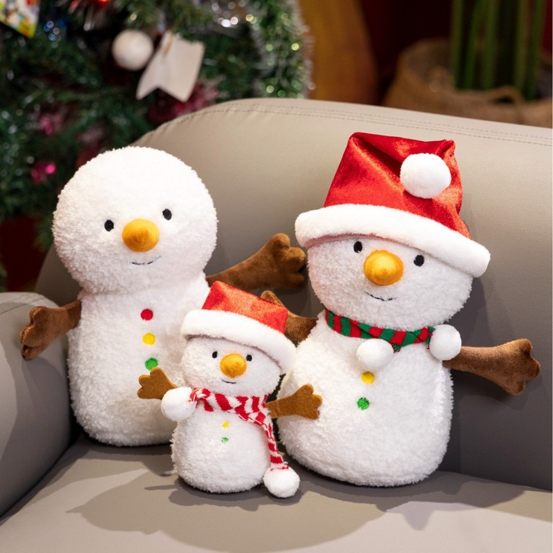 楽しいクリスマスの公仔姜パイ人抱き枕マフラー雪だるま人形クリスマスツリー花輪ぬいぐるみストラップ|undefined