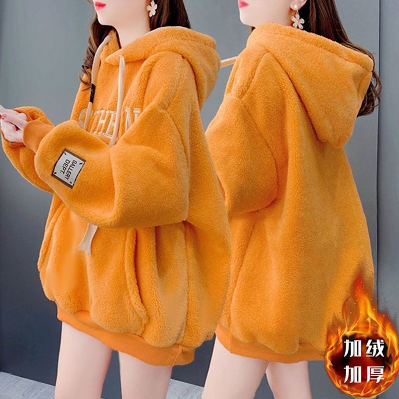 임산부 겨울 정장 패션 2025년 신상 가을 겨울 아우터웨어 플러스 벨벳 두꺼워진 양털 스웨터 투피스 정장