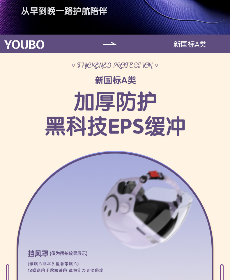 Electric Vehicle Helmet with Double Visor