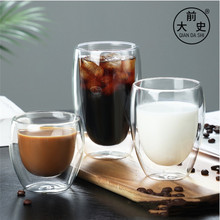 前大史廠家供應蛋形玻璃水杯 雙層隔熱茶杯 耐熱玻璃杯玻璃咖啡杯