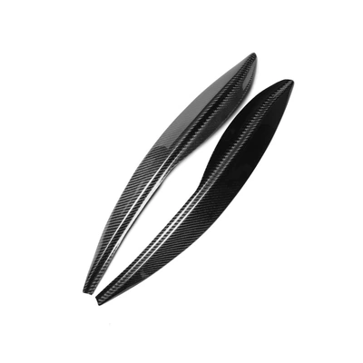 Suitable for Honda Fit carbon fiber light eyebrow 09-12 carbon fiber car modification headlight eyebrow eye eyelash accessories (Lamp eyebrow)