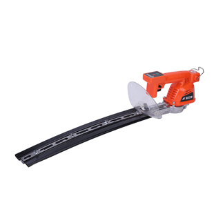 24V Brushless Digital Display One-Hand Curved Blade Electric Hedge Trimmer Rechargeable Handheld Portable Tea Tree Pruning Machine
