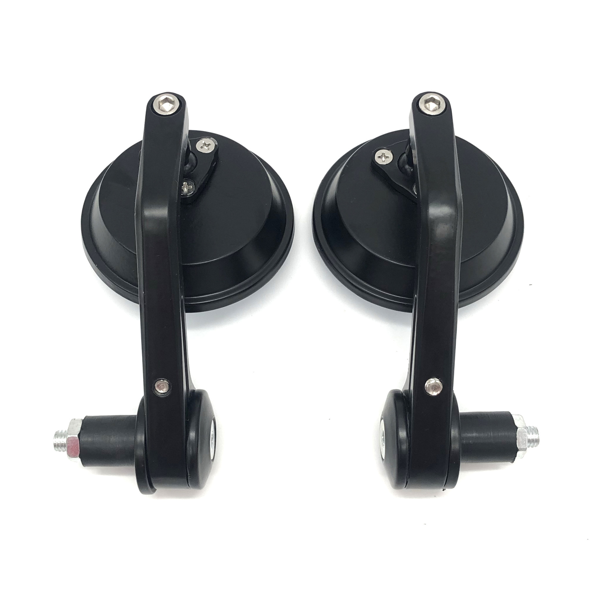 Motorcycle rearview mirror 7/8 modified rearview mirror moped handlebar mirror 22mm all aluminum round handlebar mirror