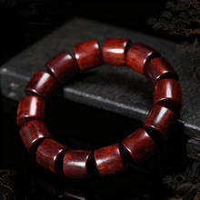 非洲小叶紫檀桶珠盘玩手串单圈檀香木男女情侣木质文玩