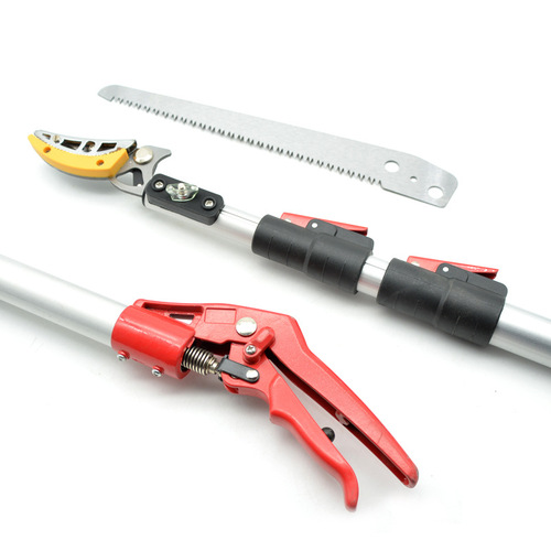 Multi-functional fruit picking pole, extendable fruit shears, tree high branch pruning shears, high-altitude pruning scissors, suitable for picking persimmons, loquats, lychees.