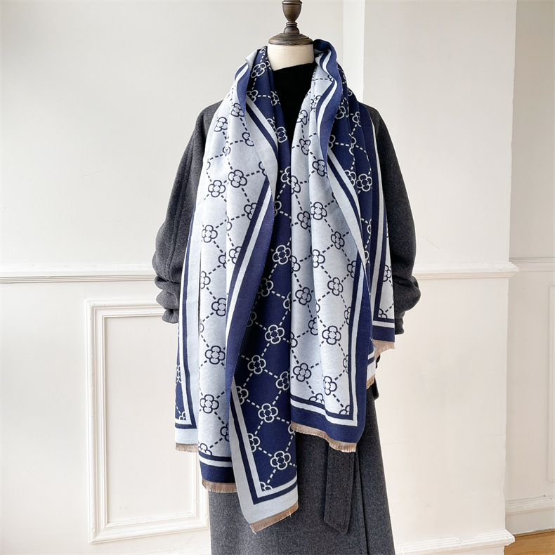 Schal für Damen im Winter, mit High-End-Gefühl, aus Kaschmir. Schal für die Klimaanlage im Büro, vielseitige Trendmarke._voghion.com