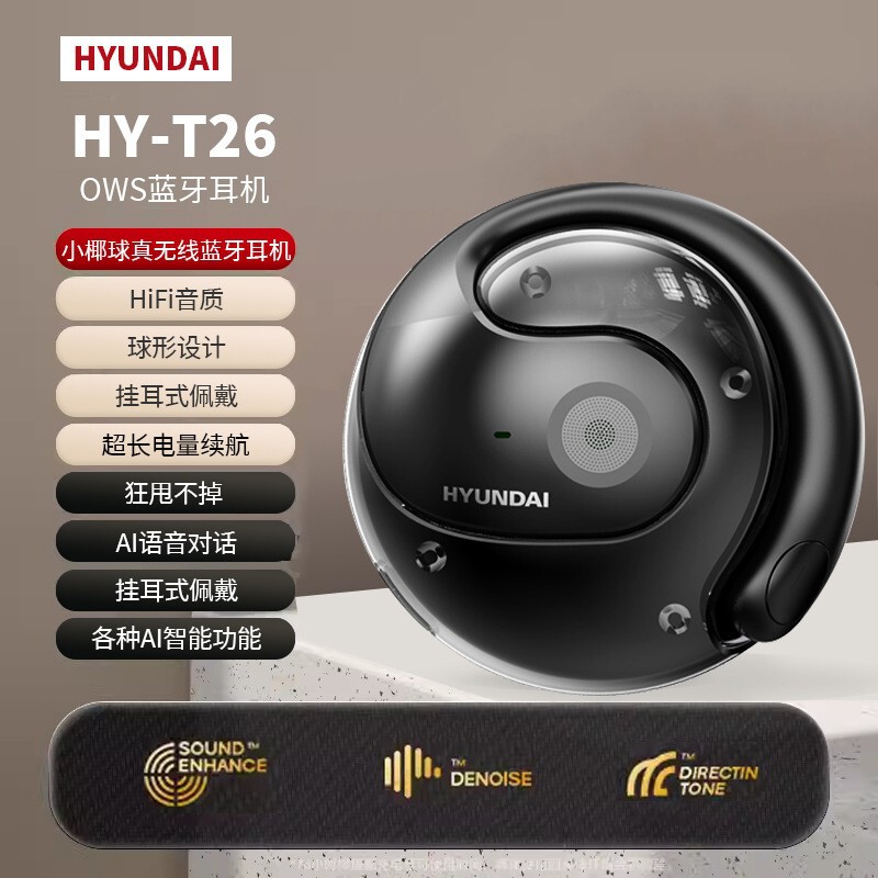 ヒュンダイ HY-T26pro 読み取りおよび書き込みスマート翻訳ヘッドセットワイヤレス Bluetooth 多言語翻訳ヘッドセット耳掛けタイプ|undefined