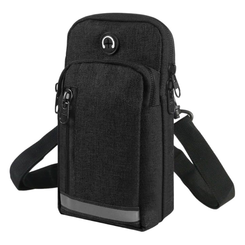 Vertical men and women wear belt waist bag fashion sports waterproof cloth arm bag diagonal bag nylon outdoor satchel spot batch