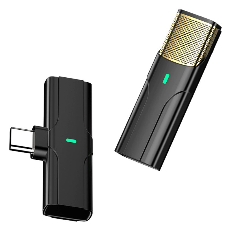 Заводская частная модель воротник клип беспроводной микрофон Mini 2,4G Живой микрофон ENC шумоподавление оборудование для прямого вещания