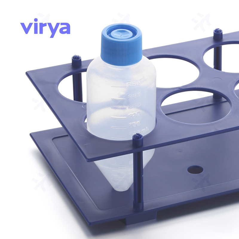 Virya 采样管架 PP材质  96孔 放置10ml采样管 孔径19mm 50架/箱