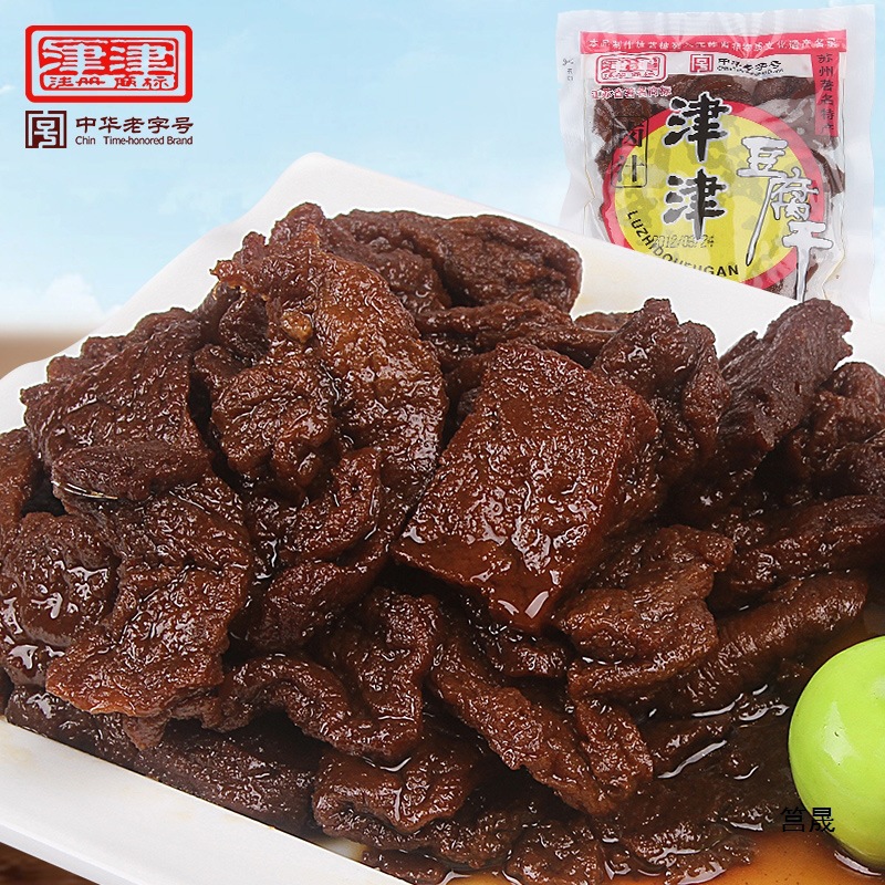 津津卤汁豆腐干苏州产豆制品小吃素食零食4种口味90g袋装整箱批发