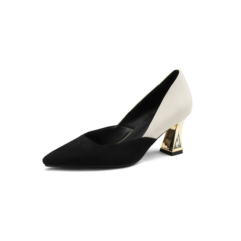 Shoes pointy toe high heels, plus size, Chanel style, for import