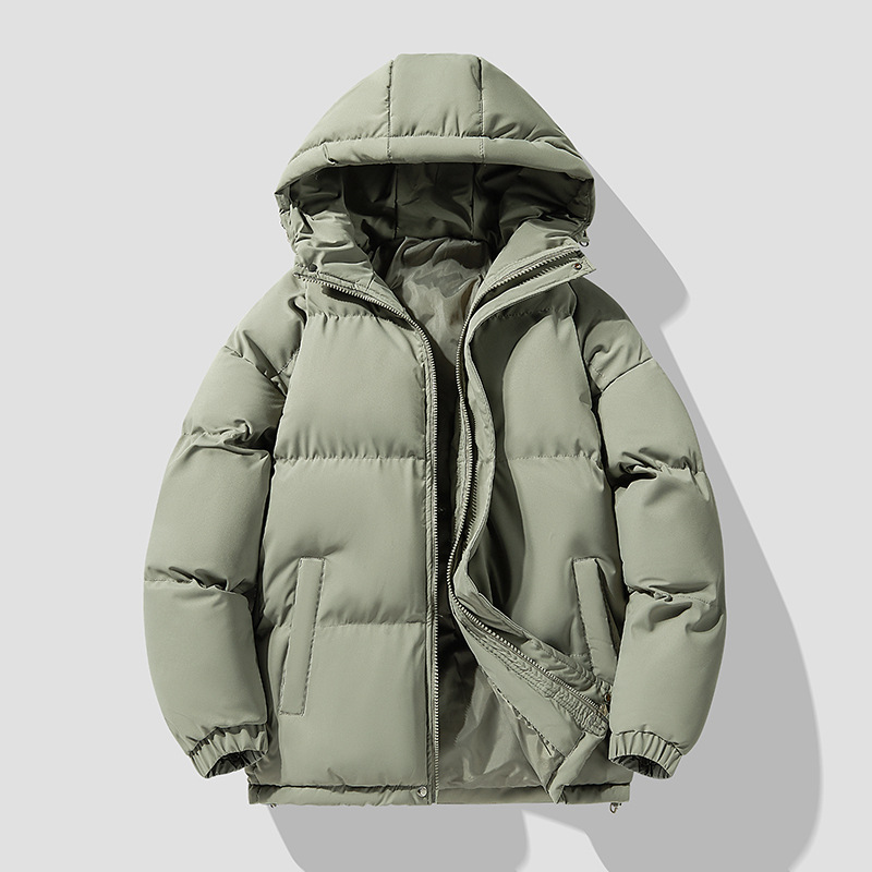 Chaqueta Acolchada Térmica con Capucha de Poliéster, Con Capucha, Térmico, para Invierno y Uso Casual
