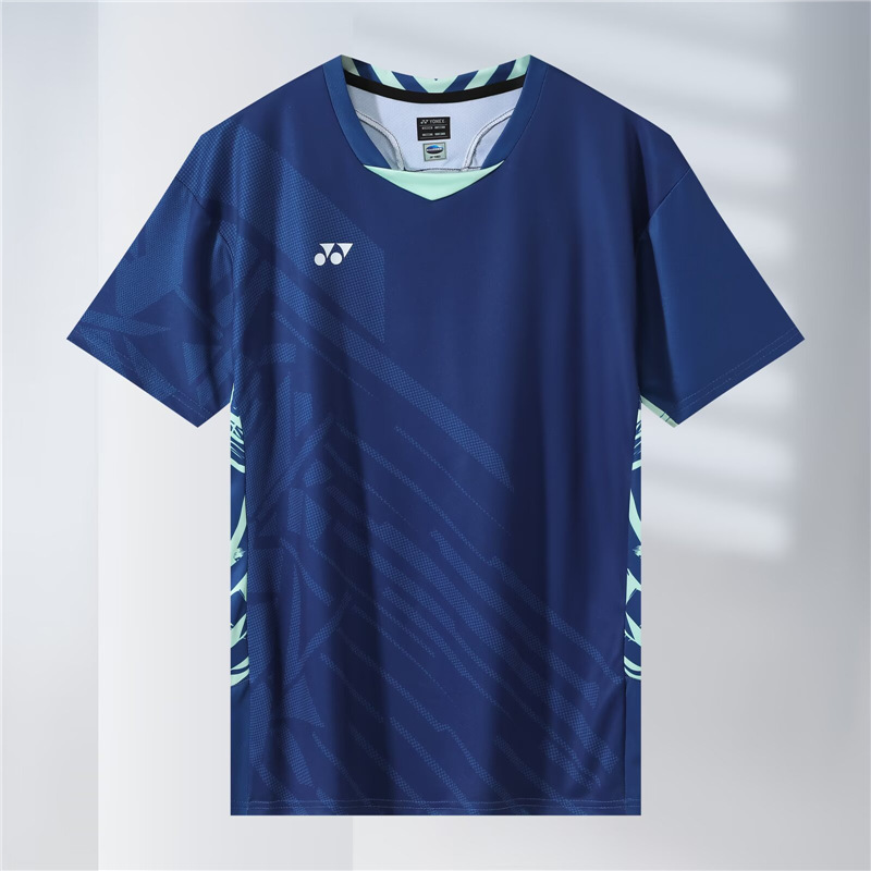 2025新款YY羽毛球服大赛服短袖男女款速干透气训练服大赛服|undefined