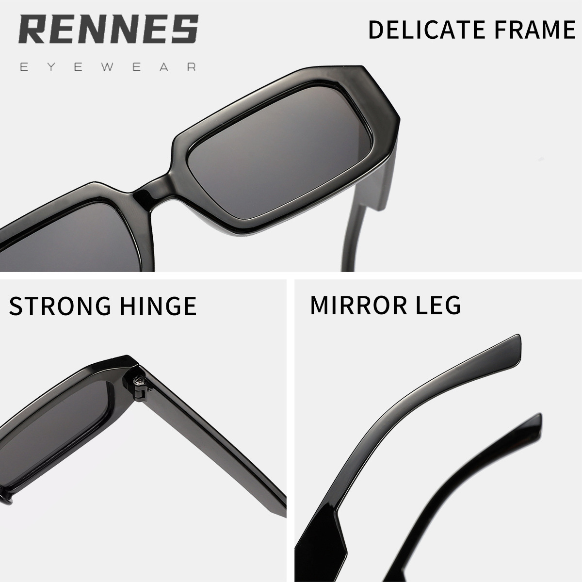 Nuevas gafas de sol a juego cuadradas europeas y americanas transfronterizas