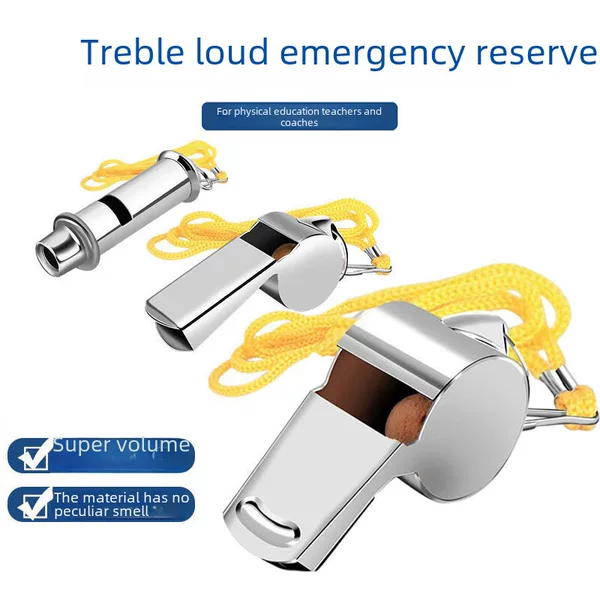 Whistle Stainless Steel Tamma Whistle Outdoor Life Saving Foot Basket Volleyball Sports Coach Professional Game Training Whistle