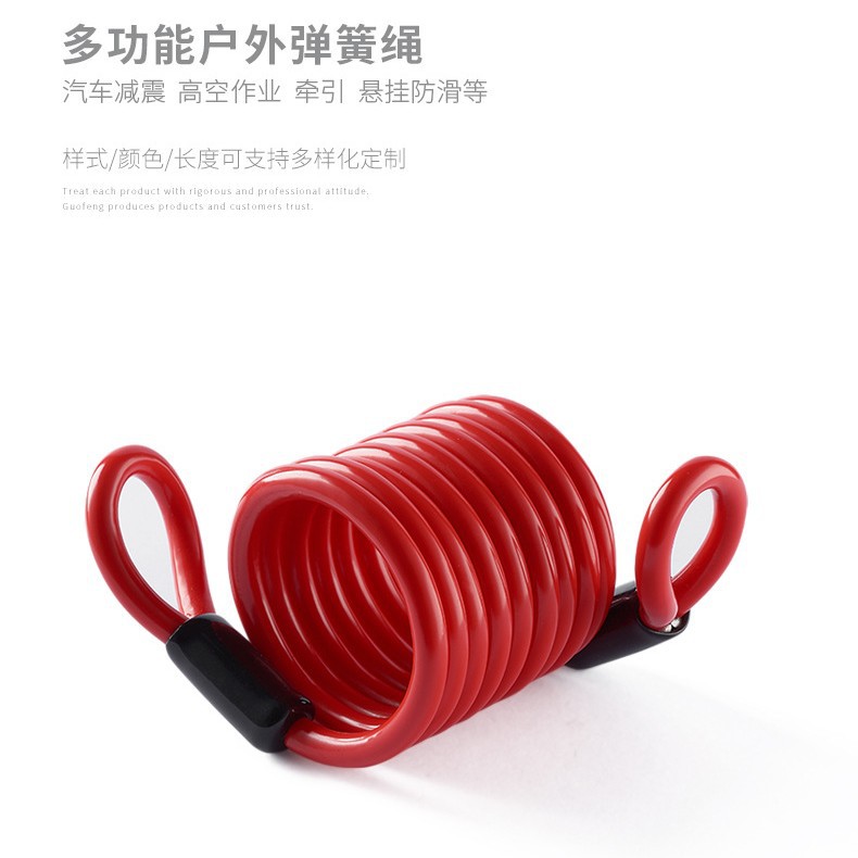 Cable de remolque de tracción de RV separado Cable de freno RV acero inoxidable PU cuerdas de resorte recubiertas