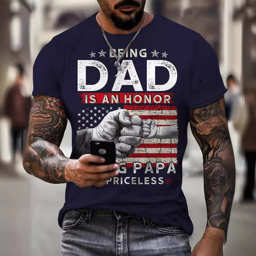 New Hot Selling Cross-border E-commerce Men's Short-sleeve Fashion Trend 3D Digital Printing T-shirts Directly from Factory Supply