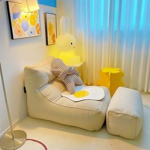 Lazy sofa small single tatami bean bag bedroom cushion can lie or sleep on the balcony internet celebrity floor small sofa