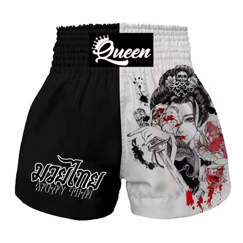 Muay Thai Shorts Sanda Boxer Shorts Adult Match Training MMA Shorts Girls Male Fighting Kids Boxer Shorts