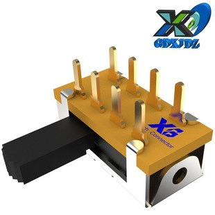 High current three-position switch 3-position side dial side dial three-position fluctuation switch horizontal plug 3-position toggle switch 8 pin XB