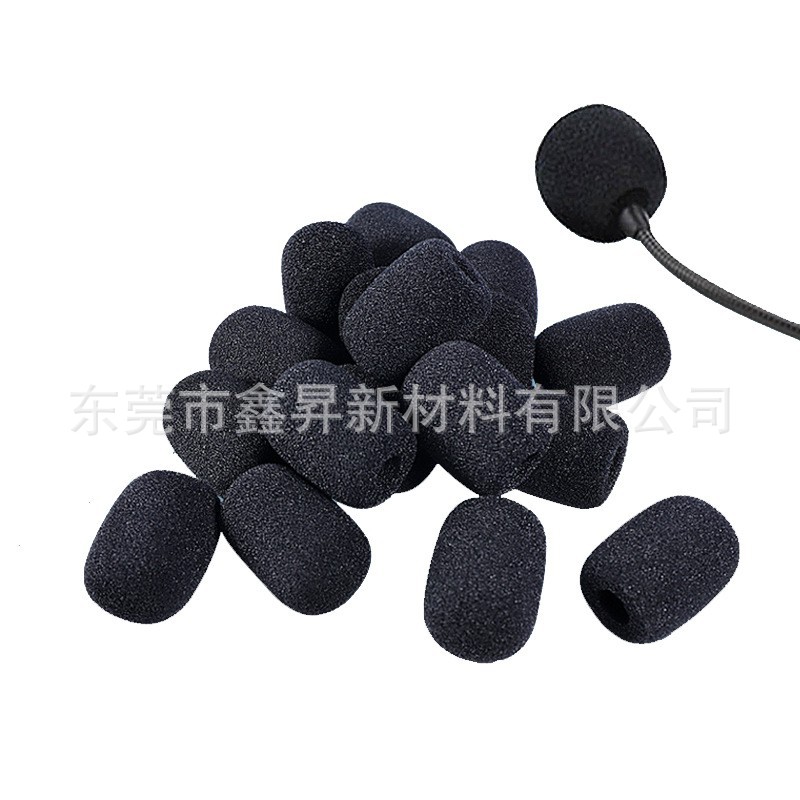 小蜜蜂扩音器无线胸麦麦克风话筒头戴咪罩咪棉海绵套防风罩防喷棉