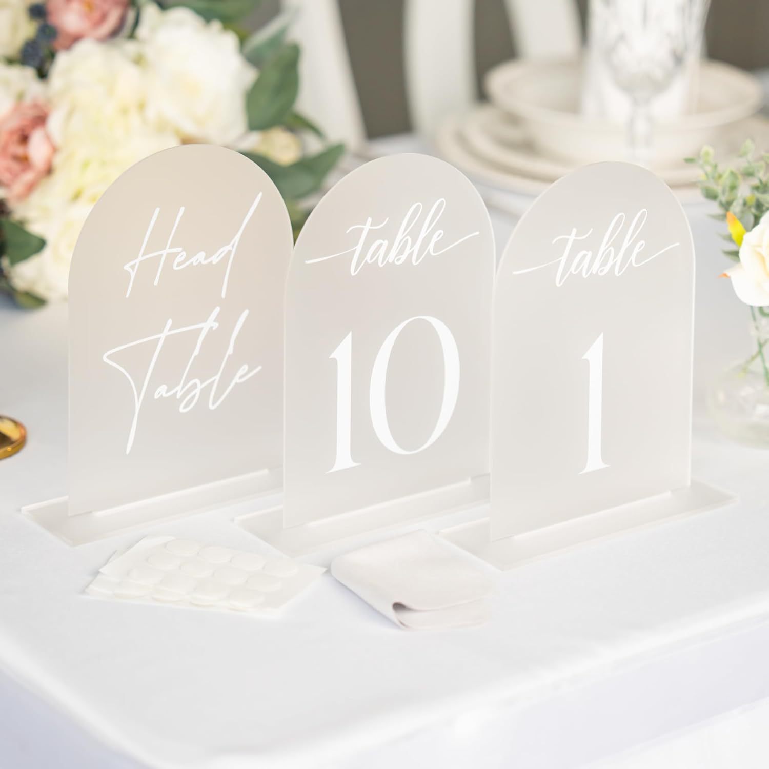 亚马逊拱形亚克力桌牌适用于婚宴周年纪念派对生日和其他特殊活动