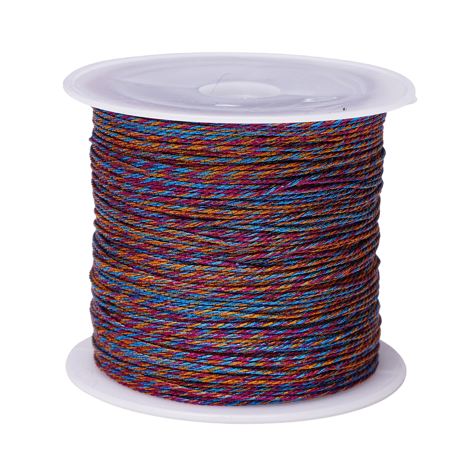 6 hilos de hilo de color mágico hilo de hilo de oro hilo de cuerda trenzada cuerda de mano joyería de bricolaje colgante pulsera cuerda trenzada 3 hilos cuerda de color mágico image 10