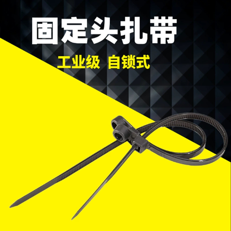 Fixed Nylon Cable Ties 4X150/5X200 with Screw Holes, Fixed Automotive Cable Ties, Cold-Resistant