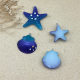 Simulation resin gradient shell starfish handmade material accessories pendant marine accessories