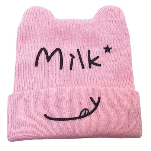 Autumn and winter Korean style children's hats, letter flip knitted hats, baby pullover hats, warm hats for boys and girls, manufacturer