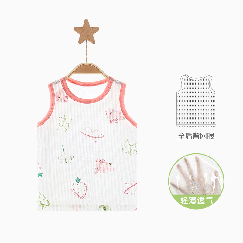 Chaleco de bebé pijama de verano delgado sin mangas para niños pequeños chaleco de verano ropa de bebé para niños y niñas