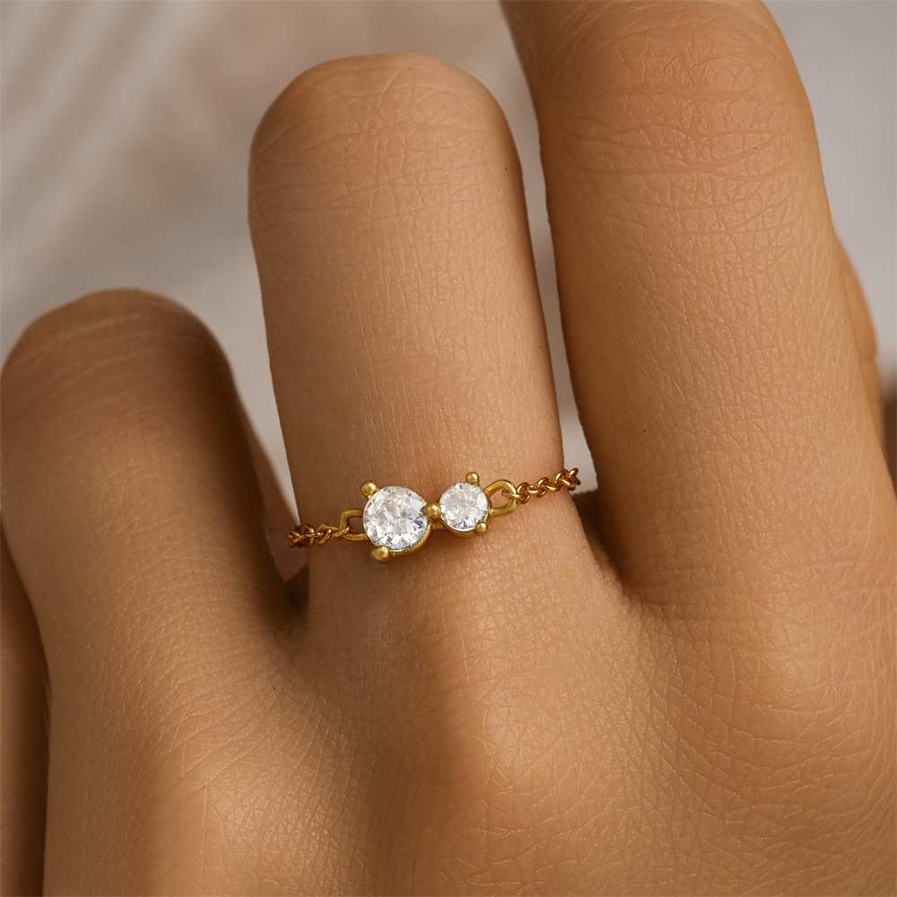 2g Weight Zircon Inlay Material Rings Classification Adjustable Ring Size 1 Piece Quantity Daily Occasion 925 Sterling Silver Material Geometric Pattern All Seasons Season Women's Gender Plating, Inlay Design IG Style Style 925 Sterling Silver Zircon Geometric Rings 925 Sterling Silver Rings 30