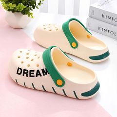 Croc shoes men's outer wear 2023 new non-slip ins trendy thick-soled nurse beach toe sandals women's summer slippers