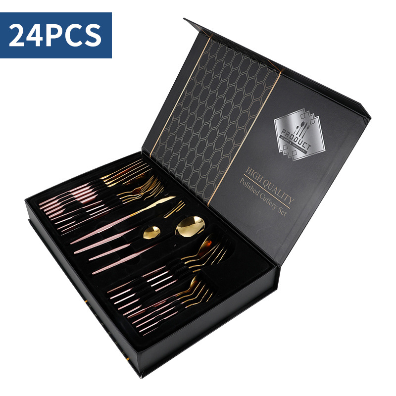 핑크 골드 [24 개 세트] 플립