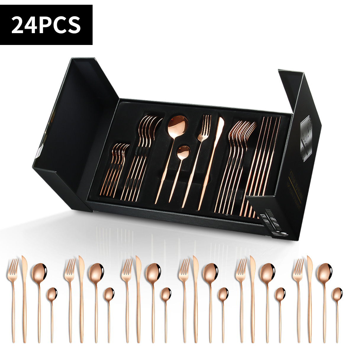 포르투갈 분할 선물 상자 로즈 골드