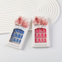 Michele Nail Stickers Removable Nail Tabs Nail Art Adhesiveless Nail Sheets Wholesale Simple Jelly Glue False Nails Set