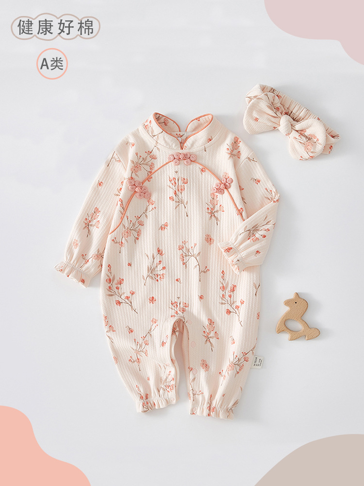 Mono de bebé de algodón, estilo clásico, para salida