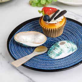 海螺调味碟贝壳小碗酒店餐厅餐具拍摄道具摆台创意鱼子酱碟子碗