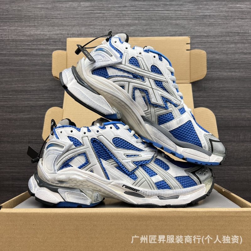 跨境专供毒家现货25ss纯原版本巴黎B家涂鸦做旧休闲运动鞋|undefined