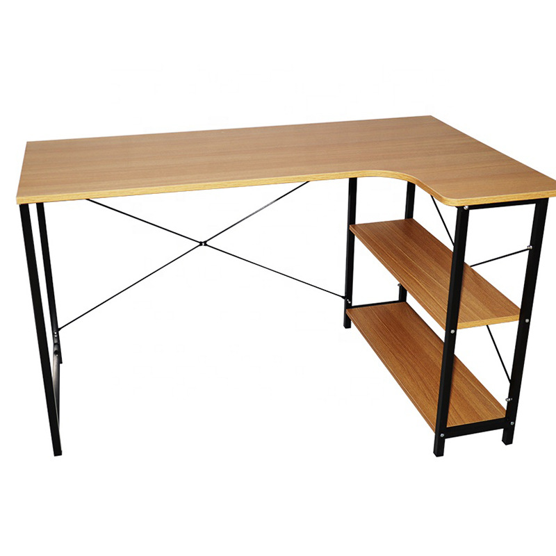 Exportación a Amazon Escritorio de computadora americano Escritorio simple Escritorio de estudio para el hogar Escritorio de trabajo en esquina en forma de L Escritorio